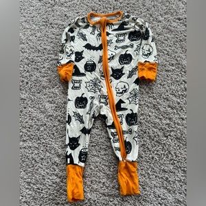 3-6 month Little Sleepies Halloween zippy